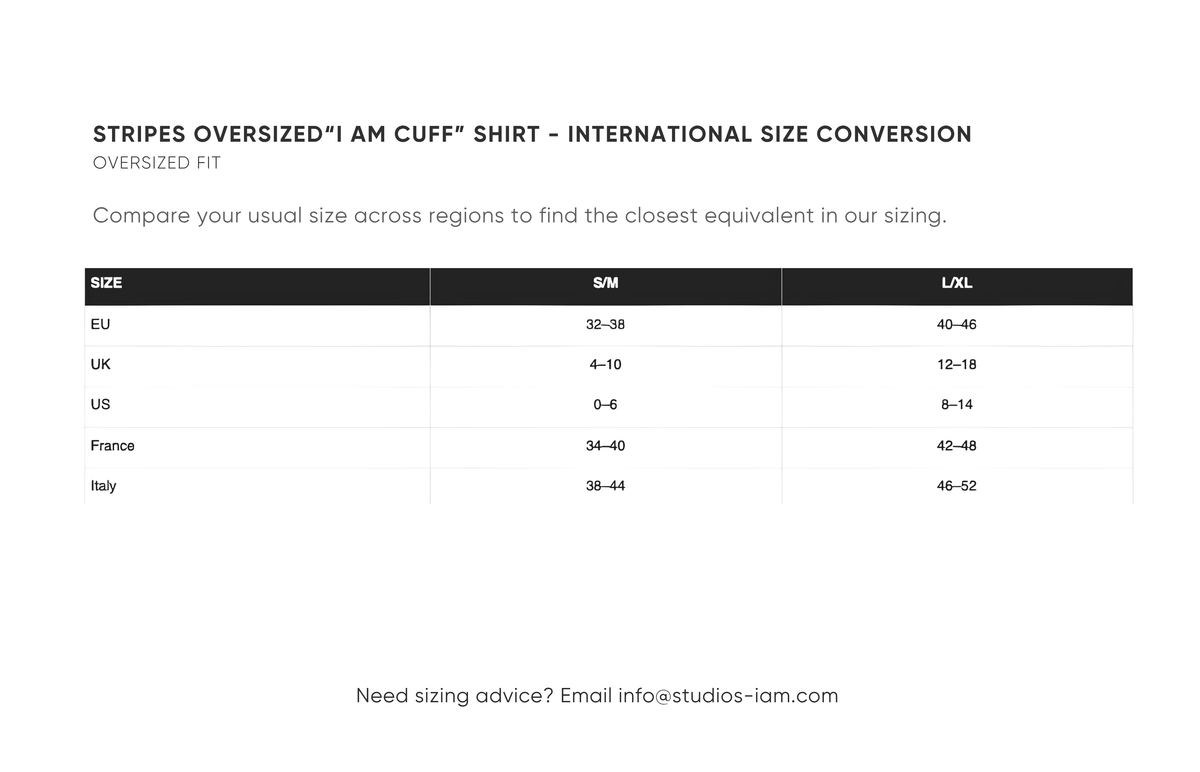International size chart