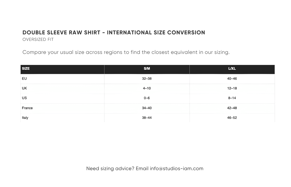 International size chart