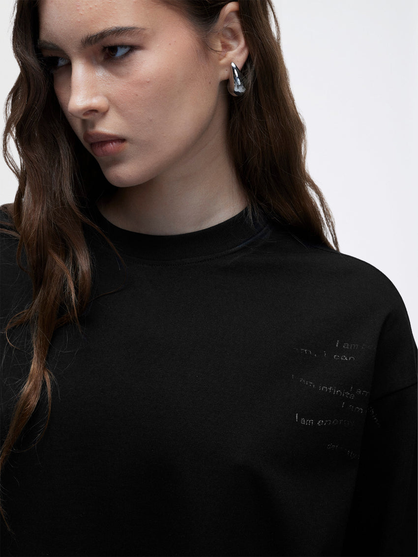 PHRASES LONG SLEEVE TEE