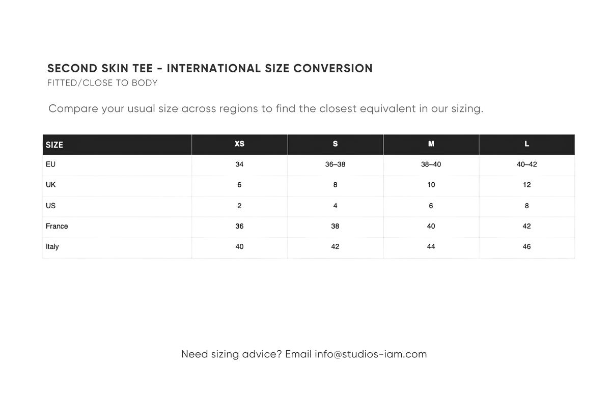 International size chart