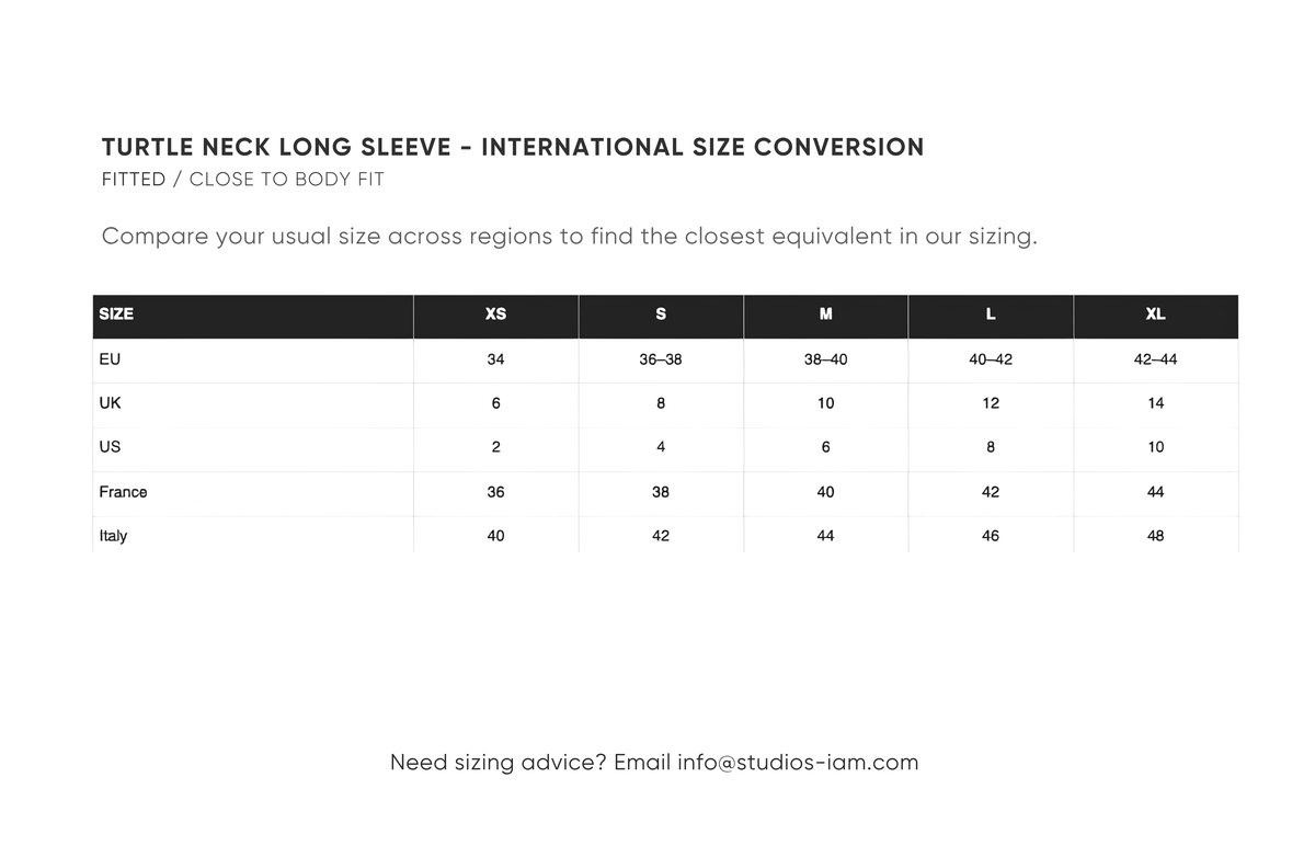 International size chart